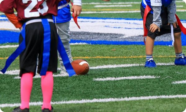 Youyh Boys Playing Flag Football