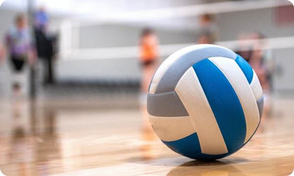 Volley Ball on a Court