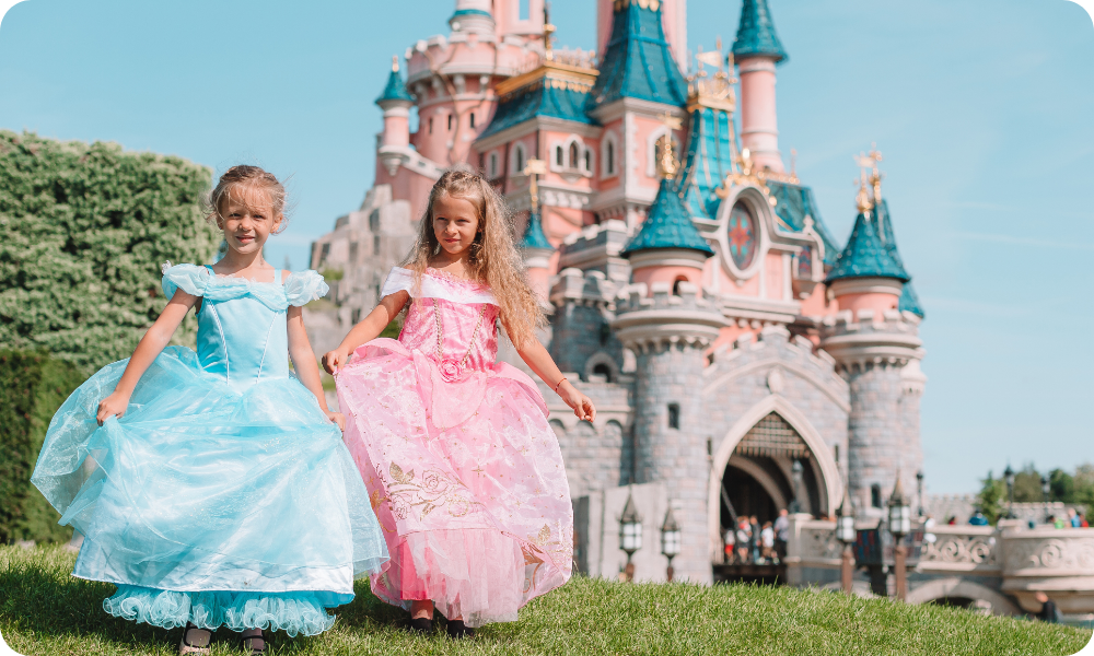 Children dancing in glowing lights